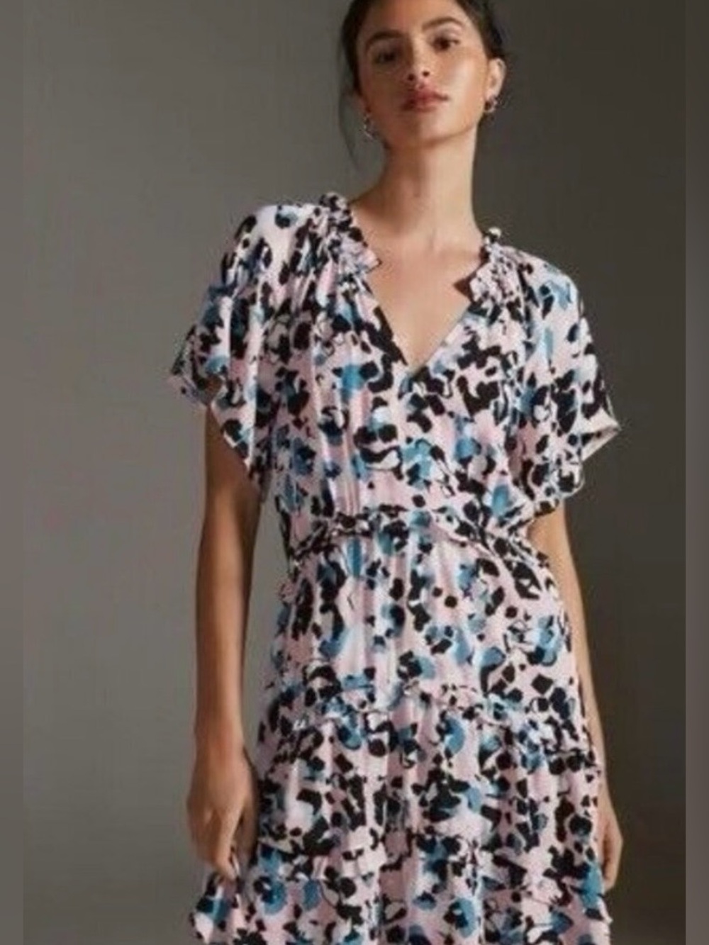 Anthropologie Robin Tiered Mini Dress